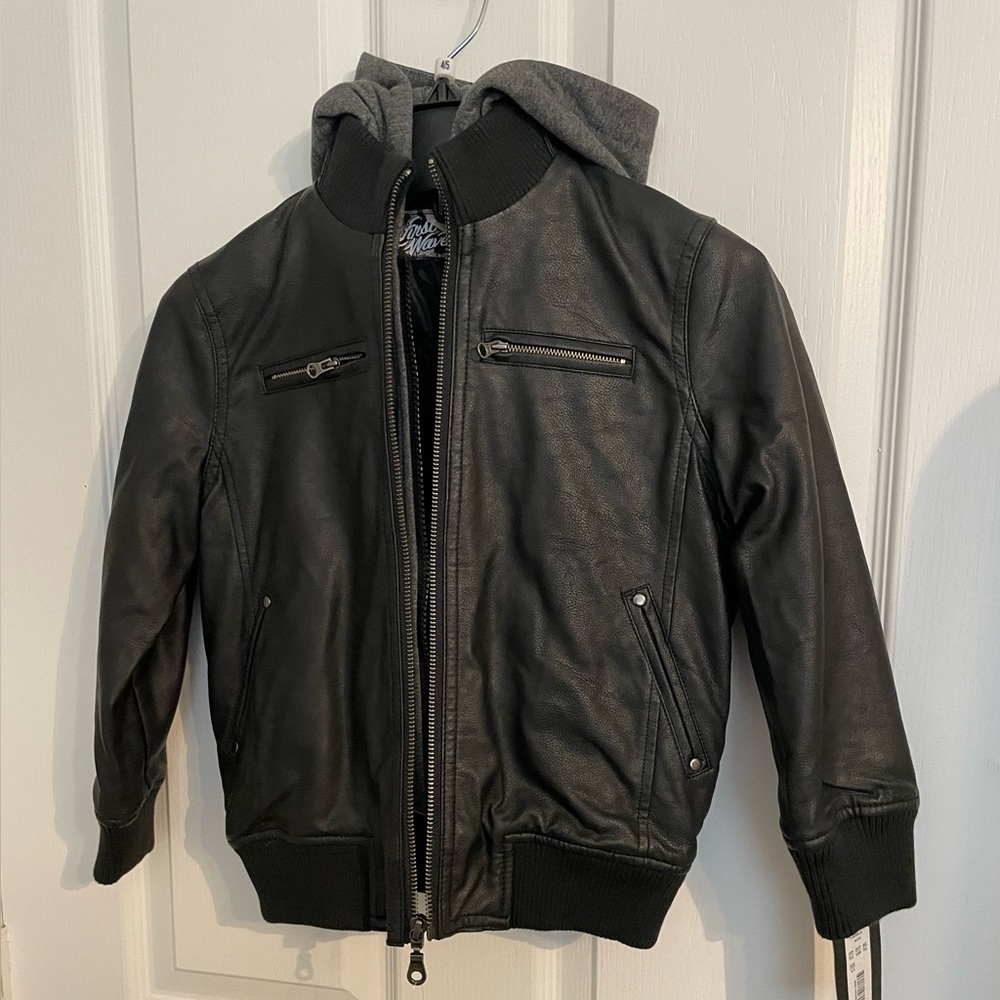 Boys Faux Leather Jacket